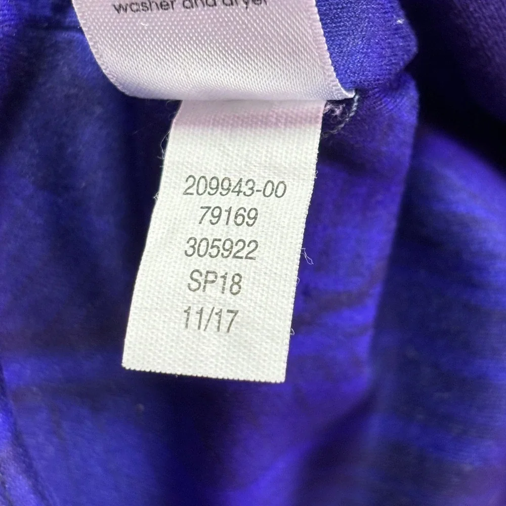 Athleta Women Leggings‎ MP Purple Tropical Palm Print High Rise Crop 209943